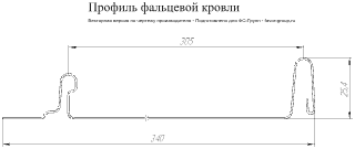 Кликфальц Гранд Лайн (Grand Line) Mini Полиэстер 0,45 в Туле фото чертёж