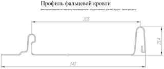 Кликфальц Гранд Лайн (Grand Line) Mini PurLite Matt 0,5 в Туле фото чертёж