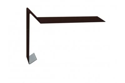 Планка ветровая для мягкой кровли Grand Line 100x20x70 Полиэстер 0,45