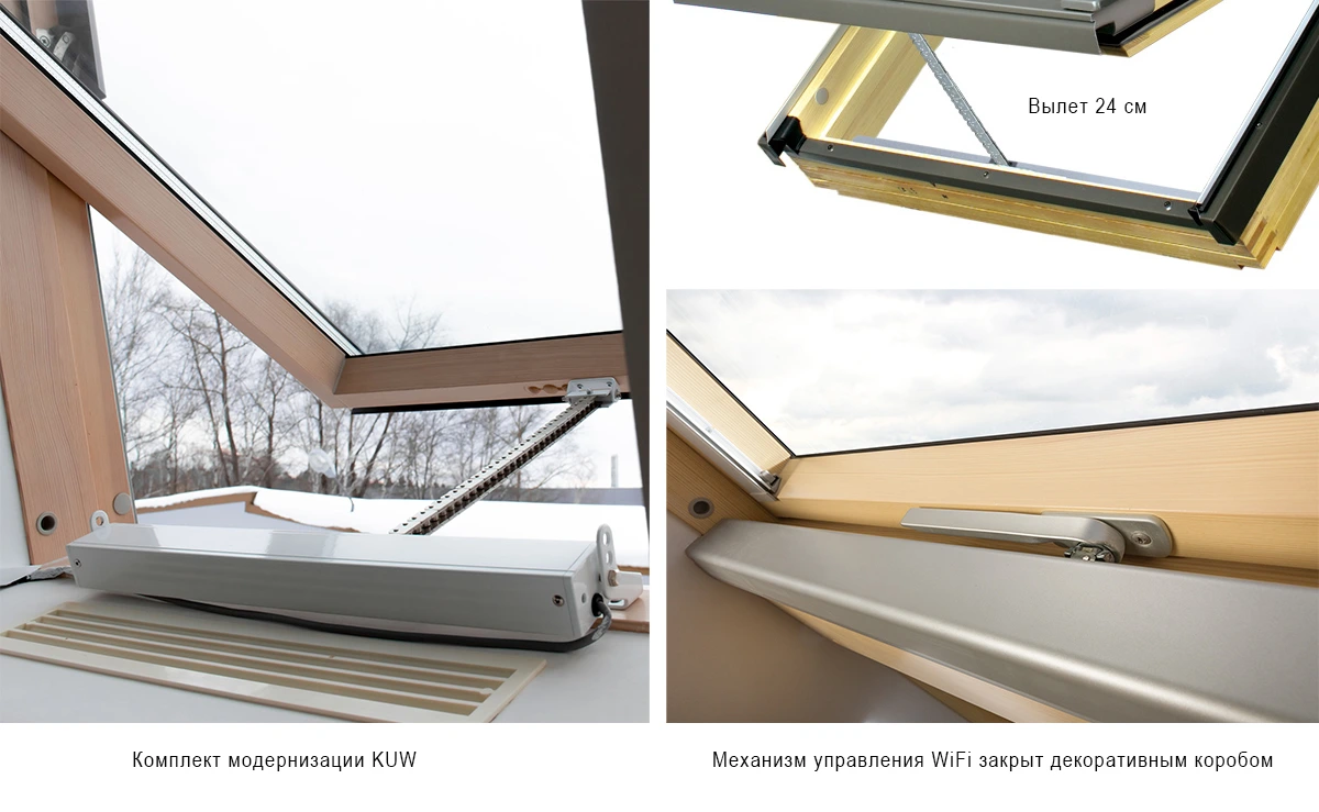 Дистанционное управление мансардным окном