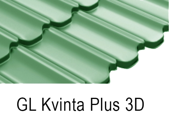 Металлочерепица профиль Kvinta Plus 3D
