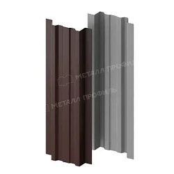 Штакетник Металл Профиль Прямоугольный Lane Viking E 0,5 прямой