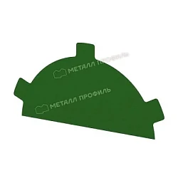 Заглушка конька круглого простая Металл Профиль Norman 0,5 Заглушка конька круглого простая Металл Профиль Norman 0,5