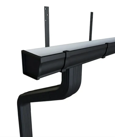 Комплект металлического водостока ГрандЛайн Vortex Matt 127x78 мм Полиэстер Matt RAL 9005 в Туле фото