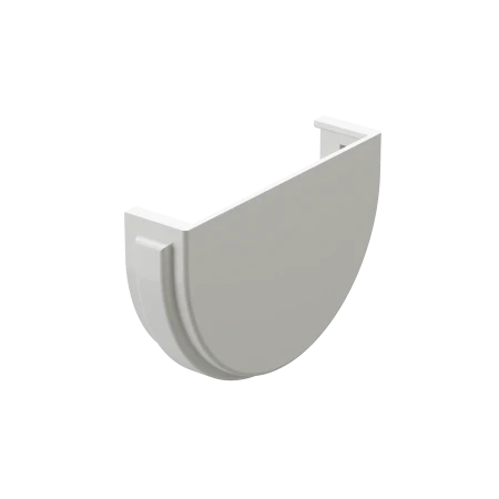 Заглушка желоба d-120 мм ПВХ Döcke Premium пломбир RAL 9003