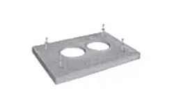 Покровные плиты Schiedel Uni Покровная плита под обмуровку крипичом  (11.5 см) для двухходового дымохода без вентканала