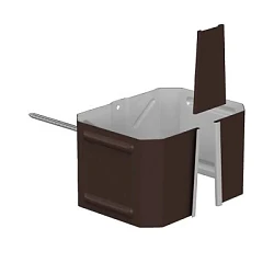 Кронштейн трубы на кирпич 76x102 мм Металл Профиль Бюджет Полиэстер 0,5