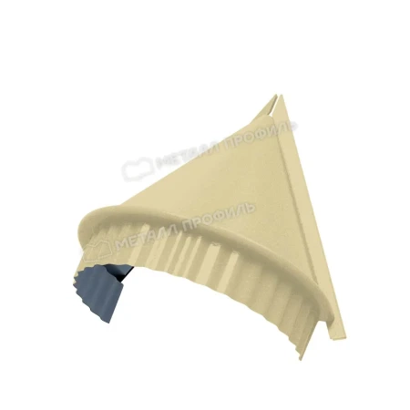 Заглушка конька круглого конусная Металл Профиль 0,5 Norman цвет RAL 1014