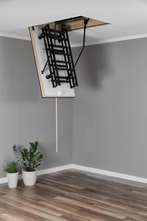 Чердачная люк-лестница Oman Складная 3-х секционная противопожарная Metal T3 EI60 в Туле фото