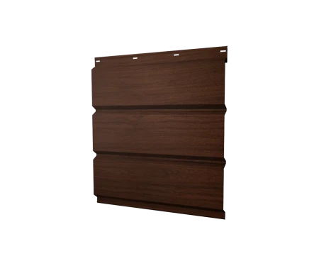 Металлический софит Grand Line Print Elite 0,45 без перфорации Choco Wood