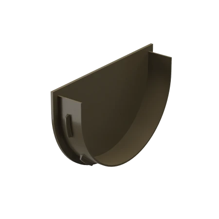 Заглушка воронки d-120 мм ПВХ Döcke Premium каштан RAL 8017