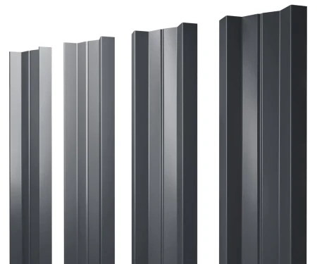 М-образный Полиэстер 0,45 RAL 7024 прямой