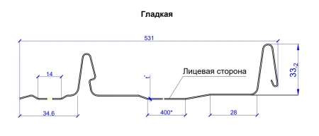 Кликфальц Металл Профиль Fastclick PureTech Mat 0,5 в Туле фото
