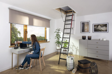 Чердачная люк-лестница Fakro LMT супертеплоизоляционная в Туле фото