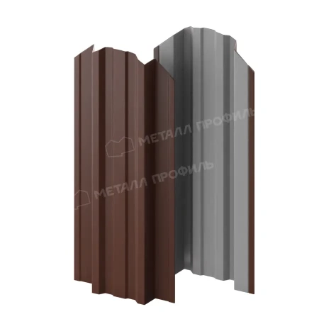 Штакетник Металл Профиль Прямоугольный Trapeze Purman 0,5 фигурный в Туле фото