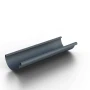 Желоб водосточный d-125 мм 3 м Металл Профиль FORAMINA FREEZE Valori двухсторонний 0,5 Grey