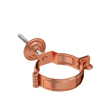 Декоративный хомут (кронштейн) трубы под метиз d-100 мм Aquasystem Элит 0,6 медный