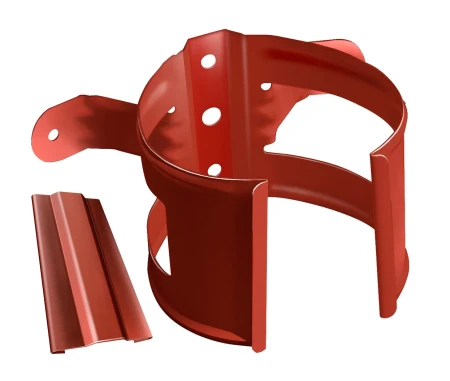 Кронштейн трубы на дерево d-90 мм Grand Line Полиуретан 0,6 Granite RAL 8004