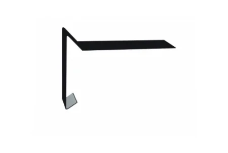 Планка ветровая для мягкой кровли Grand Line 100x20x70 0,5 Satin цвет RAL 9005