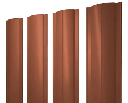 Полукруглый Slim Полиэстер 0,45 RAL 8004 прямой Полукруглый Slim Полиэстер 0,45 RAL 8004 прямой