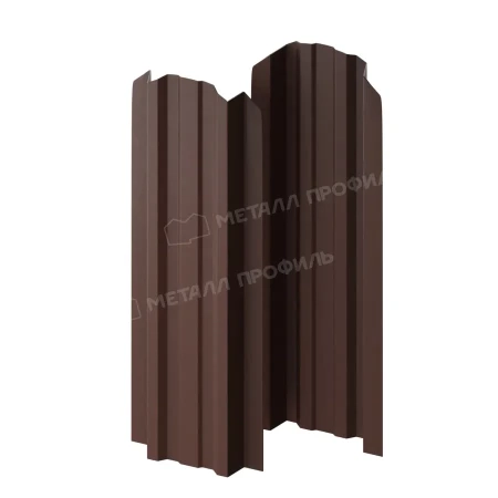 Прямоугольный Lane Viking двусторонний 0,45 RAL 8017 фигурный