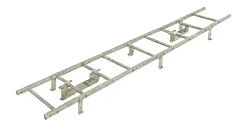 Кровельная лестница Borge для фальцевой кровли 2,7 м Оцинкованная