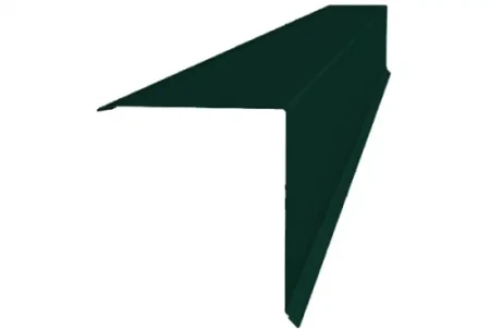 Планка конька односкатной кровли Grand Line 160x160 0,5 Velur цвет RAL 6005