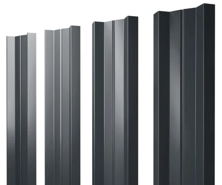 М-образный Rooftop Matte (Стальной бархат) 0,5 RAL 7016 прямой