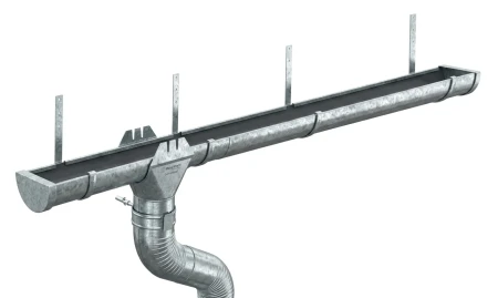 Комплект металлического водостока d-185x150 мм 6 м/3 м Металл Профиль Проект Оцинкованный в Туле фото