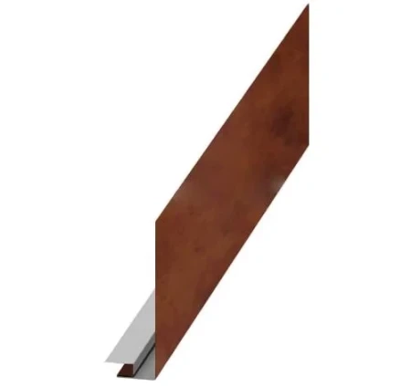 Планка карнизного свеса сложная Металл Профиль 185x50x2000 0,50 CLOUDY цвет Anticato Терракотовый