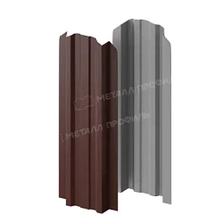 Штакетник Металл Профиль Прямоугольный Lane Norman 0,5 фигурный