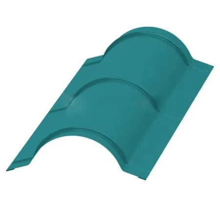 Планка конька круглого Металл Профиль R110x2000 0,45 Полиэстер цвет RAL 5021