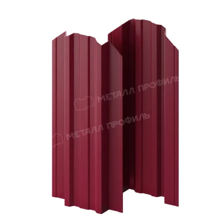 Прямоугольный Trapeze Полиэстер двухсторонний 0,45 RAL 3005 фигурный