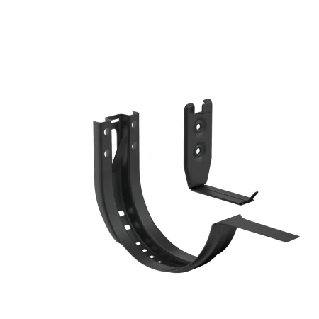 Крюк крепления желоба d-125 мм регулируемый (комплект) Aquasystem Premium PU Matt 4,0 RAL 9005