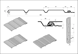 Виниловый софит Grand Line Виниловый софит  T4 Классика без перфорации