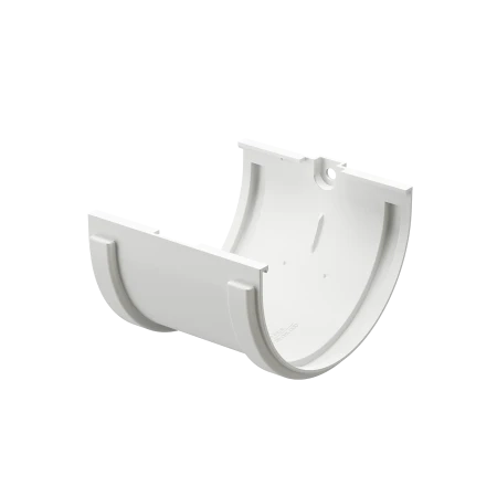 Соединитель желоба d-120 мм ПВХ Döcke Standard белый RAL 9003