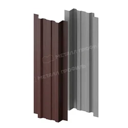 Штакетник Металл Профиль Прямоугольный Lane Viking E 0,5 прямой