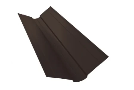 Планка ендовы верхней фигурной Grand Line 100x100 0,45 Полиэстер цвет RR 32