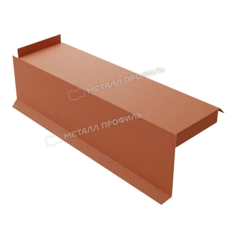 Планка сегментная торцевая левая Металл Профиль 400 мм 0,5 VikingMP E цвет RAL 8004