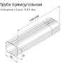 Труба прямоугольная 2,5 м Grand Line Vortex Цинк 0,45 в Туле фото