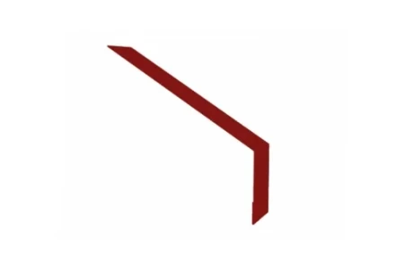 Планка капельник для мягкой кровли Grand Line 135x50 0,45 Полиэстер цвет RAL 3011