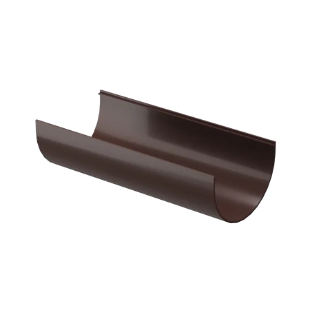 Желоб полукруглый ПВХ d-120 мм 2 м Döcke Standard темно-коричневый RAL 8019