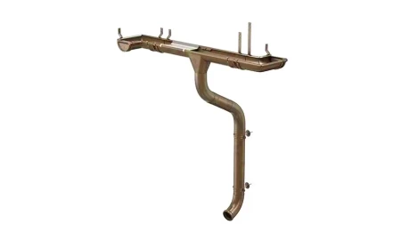 Крюк крепления желоба d-125 мм регулируемый (комплект) Aquasystem Premium PU 4,0 RAL 8017