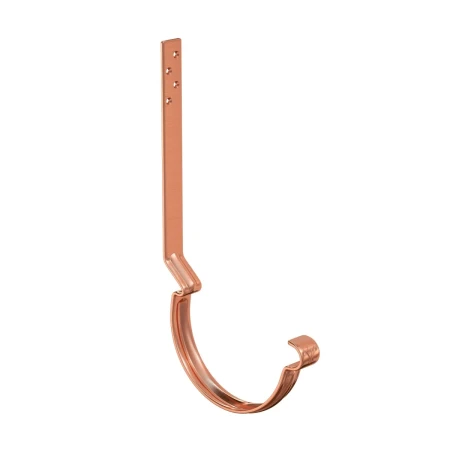 Крюк желоба d-150 мм усиленный удлинённый модернизированный с комплектом крепления Aquasystem Элит 4,0 медный Крюк желоба d-150 мм усиленный удлинённый модернизированный с комплектом крепления Aquasystem Элит 4,0 медный