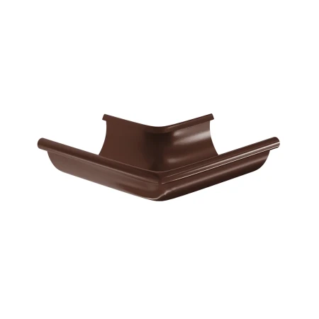 Угол желоба наружный d-125 мм 90 гр Aquasystem Comfort Полиэстер 0,55 RAL 8017