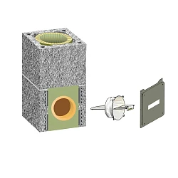 Универсальный комплект шибера Schiedel Uni Комплект шибера для одноходового дымохода  без вентканала