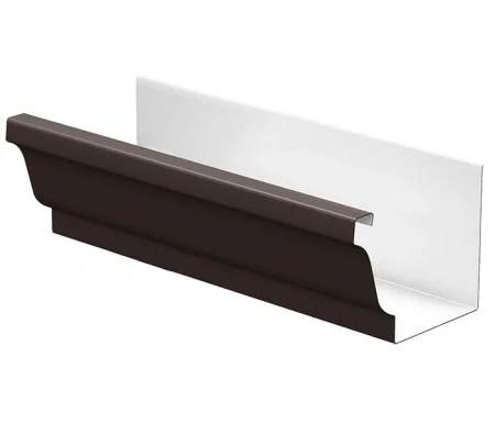 Желоб водосточный 120x86x3000 мм Металл Профиль Бюджет Полиэстер 0,5 в Туле фото