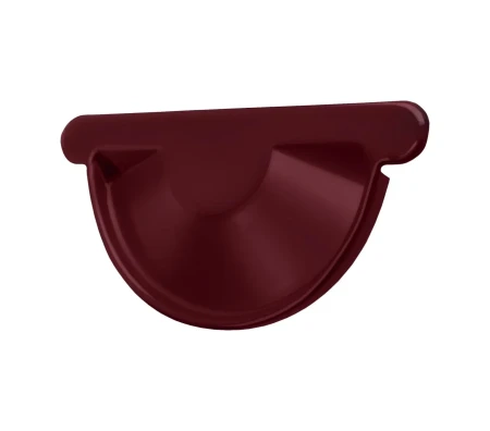 Заглушка желоба d-125 мм торцевая универсальная Grand Line Optima Полиэстер двухсторонний 0,6 RAL 3005