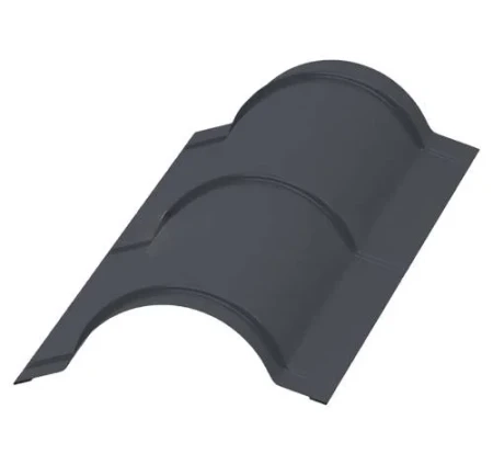 Планка конька круглого Металл Профиль R110x2000 Viking E 0,5 цвет RAL 7024