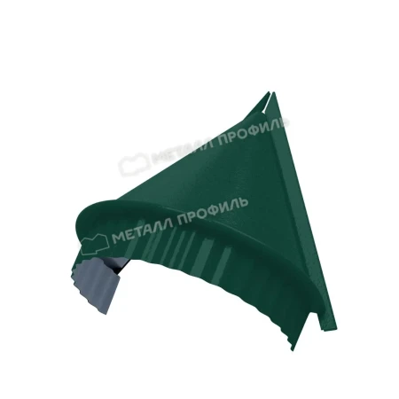 Заглушка конька круглого конусная Металл Профиль 0,5 Norman цвет RAL 6005